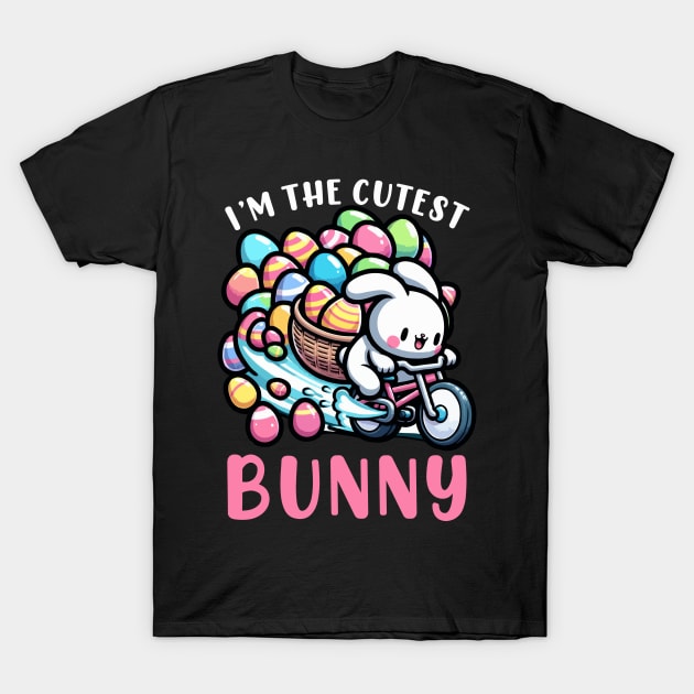 I'm The Cutest Bunny I Easter Bunny Egg Hunting T-Shirt by biNutz